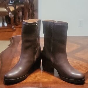Frye elegant Brown Leather Ankle Boots
